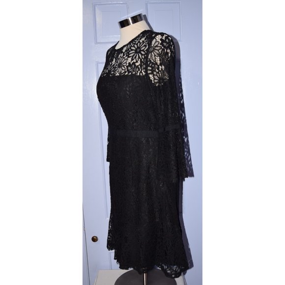 Nanette Lepore Black lace dress size 8 - Picture 3 of 9